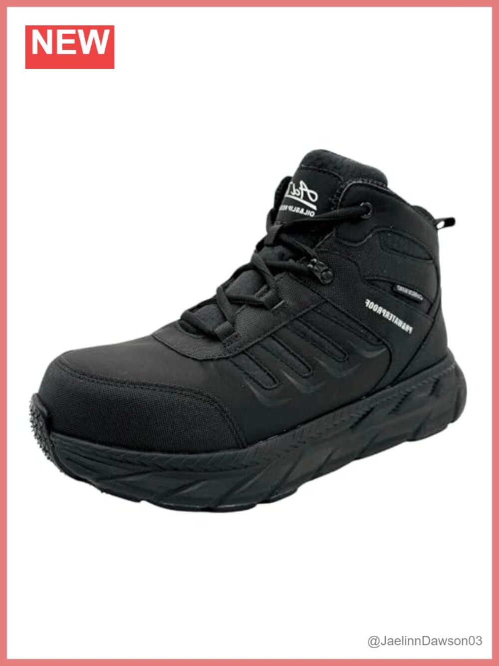 Women's Safety Toe Work Boots Non-Slip Waterproof